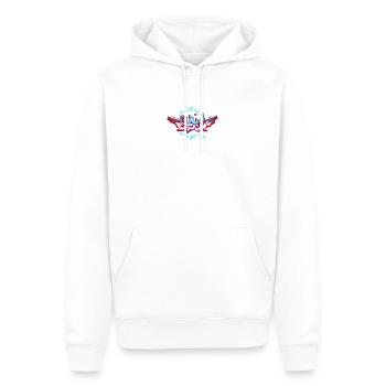 Graffiti T-Shirt, Wildstyle, Streetart, Tags - Sweat à capuche Premium bio Homme - blanc - Devant - Nico (187cm)