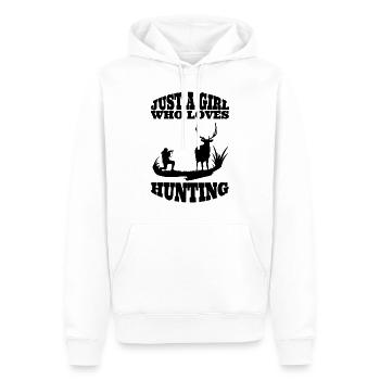 Chasser sort maman chasse chasseur chasseur fille fille fille femme - Sweat à capuche Premium bio Homme - blanc - Devant - Nico (187cm)