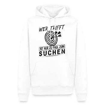 Bogenschießen Zielscheibe Bogensport Pfeil Bogen - Männer Premium Bio Hoodie - Weiß - Vorne - Nico (187cm)