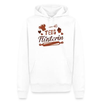 Teig Flüsterin Bäckerin Kuchen Spruch - Männer Premium Bio Hoodie - Weiß - Vorne - Nico (187cm)