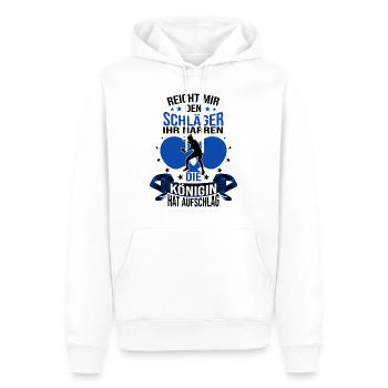 Tischtennis Spieler Spruch, Tischtennis Geschenk - Männer Premium Bio Hoodie - Weiß - Vorne - Nico (187cm)
