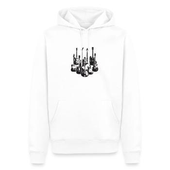 La vie est pleine de choix importants Guitare électrique - Sweat à capuche Premium bio Homme - blanc - Devant - Nico (187cm)