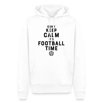 Football Time - Sweat à capuche Premium bio Homme - blanc - Devant - Nico (187cm)