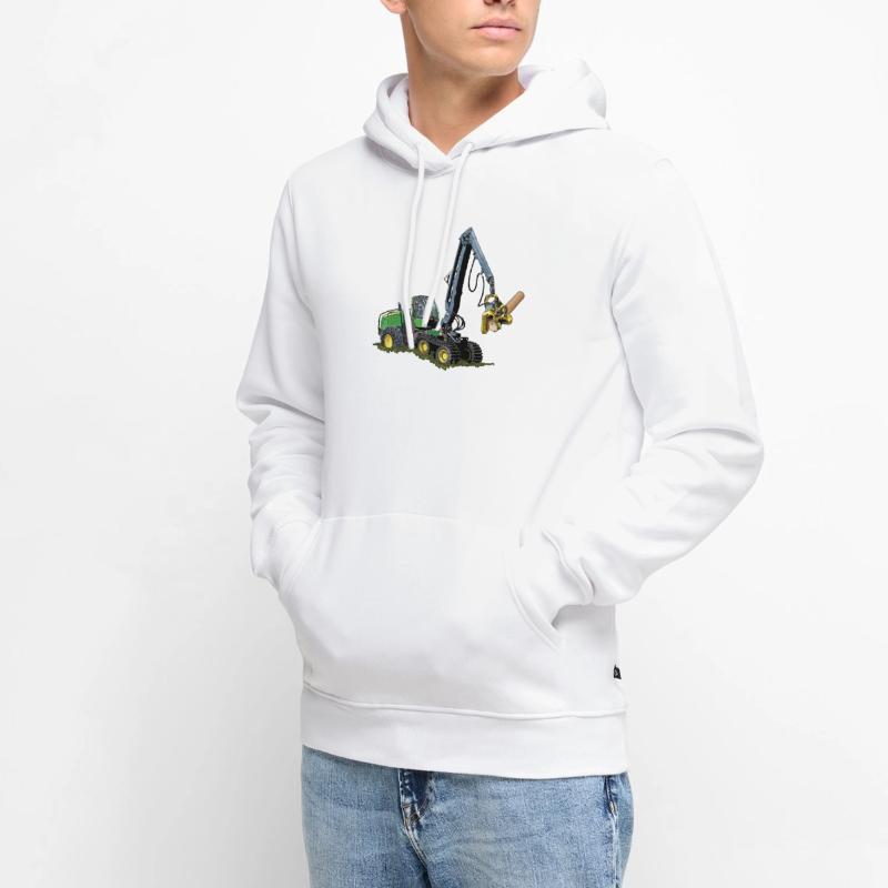 Moissonneuse-batteuse, Moissonneuse-batteuse Sweat à capuche Premium bio Homme