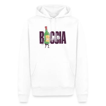 Joueur de boccia Vêtements avec balles de pétanque Boccia - Sweat à capuche Premium bio Homme - blanc - Devant - Nico (187cm)
