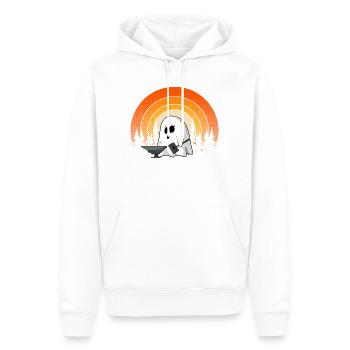 Blacksmith Ghost Halloween Haunted Forge Spirit - Men’s Premium Organic Hoodie - white - Front - Nico (187cm)