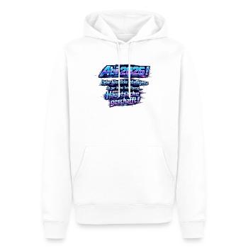 Abi 2026 KI Hauptsache geschafft - Männer Premium Bio Hoodie - Weiß - Vorne - Nico (187cm)