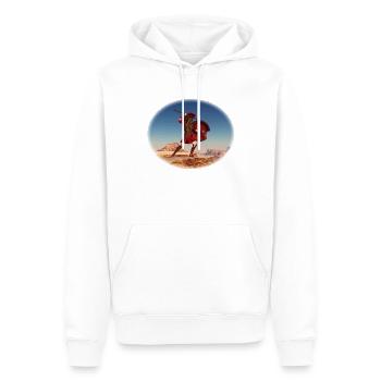 Achille à la bataille de Troie - Sweat à capuche Premium bio Homme - blanc - Devant - Nico (187cm)