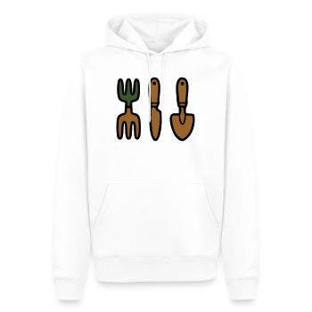 Outils de jardinage Jardinier Jardinier - Sweat à capuche Premium bio Homme - blanc - Devant - Nico (187cm)