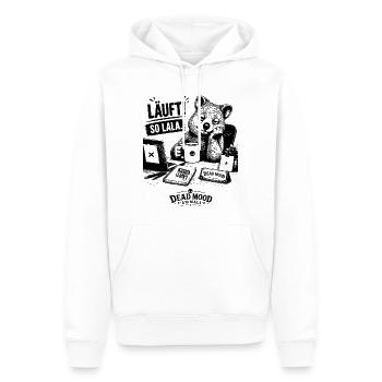 Läuft! So lala. Lustiges Quokka Büro Geschenk - Männer Premium Bio Hoodie - Weiß - Vorne - Nico (187cm)