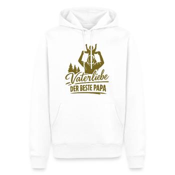 Vaterliebe Der Beste Papa - Männer Premium Bio Hoodie - Weiß - Vorne - Nico (187cm)