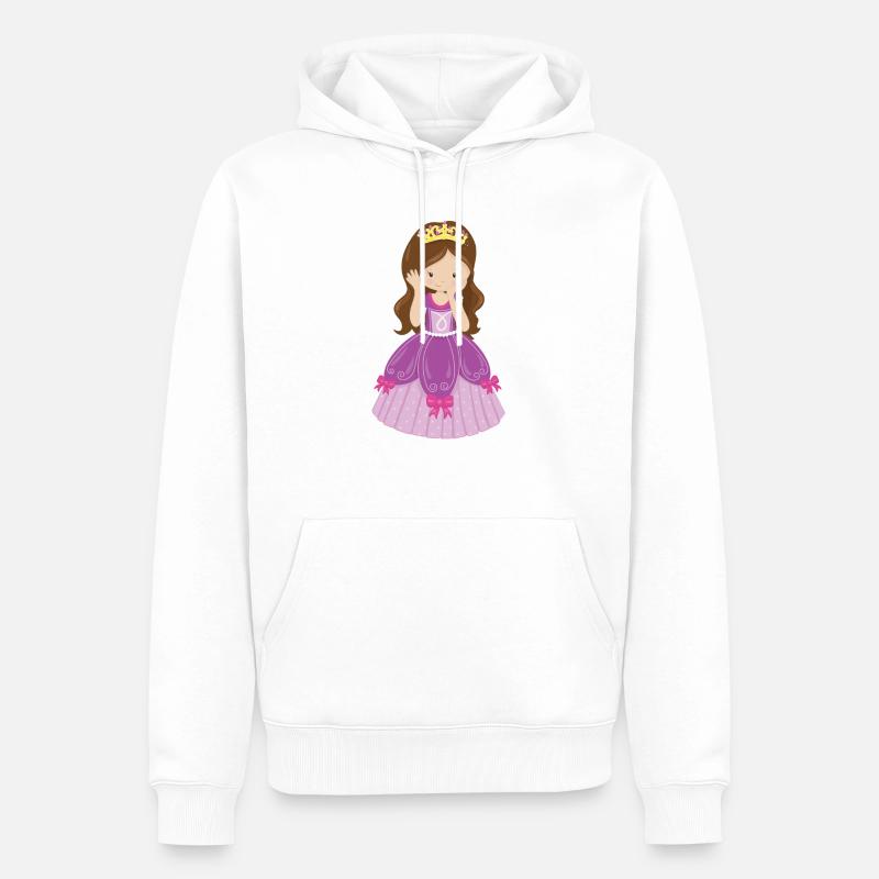 Maedchen Princesse Princess Château Cadeau - Sweat à capuche Premium bio Homme - blanc