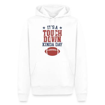 Es ist eine Art Touchdown-Tag - Männer Premium Bio Hoodie - Weiß - Vorne - Nico (187cm)