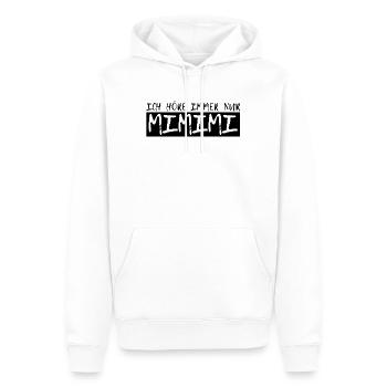 Ich höre immer nur Mimimi - Jammern Heulen - Männer Premium Bio Hoodie - Weiß - Vorne - Nico (187cm)