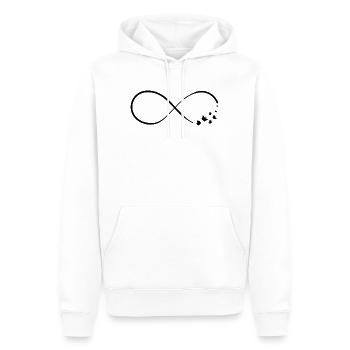 Infinity Butterflies Nature Freedom - Men’s Premium Organic Hoodie - white - Front - Nico (187cm)