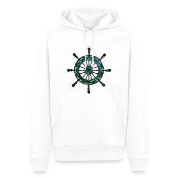 Schrauben-Steuerrad - Männer Premium Bio Hoodie - Weiß - Vorne - Nico (187cm)
