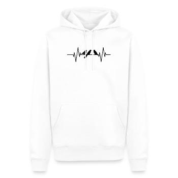 Drei kleine Vögel Three little birds Vogel Musik - Männer Premium Bio Hoodie - Weiß - Vorne - Nico (187cm)