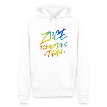 Zrce Eskalation - Männer Premium Bio Hoodie - Weiß - Vorne - Nico (187cm)