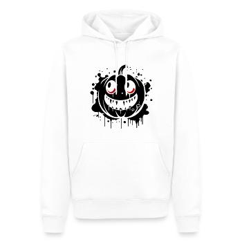 Thème d’Halloween effrayant à la citrouille - Sweat à capuche Premium bio Homme - blanc - Devant - Nico (187cm)