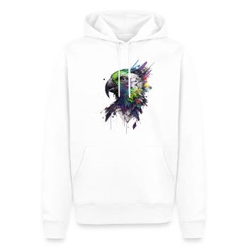 Perroquet Oiseau Animaux Cadeau Art Animal Motif - Sweat à capuche Premium bio Homme - blanc - Devant - Nico (187cm)