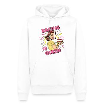 Baking Cake Baking Queen Baking Fairy Baker Pop Art - Men’s Premium Organic Hoodie - white - Front - Nico (187cm)