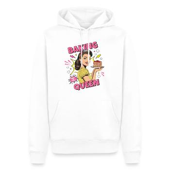 Baking Cake Baking Queen Baking Fairy Baker Pop Art - Men’s Premium Organic Hoodie - white - Front - Nico (187cm)