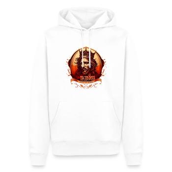 Jesus Christus von Nazareth Glaube Bibel Jesus - Männer Premium Bio Hoodie - Weiß - Vorne - Nico (187cm)