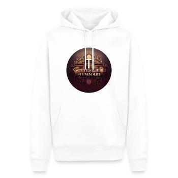 Jesus Christus von Nazareth Glaube Bibel Jesus - Männer Premium Bio Hoodie - Weiß - Vorne - Nico (187cm)
