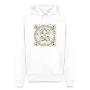Siren greeting Sailors - Men’s Premium Organic Hoodie - white - Front - Nico (187cm)