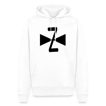 Style Z - Sweat à capuche Premium bio Homme - blanc - Devant - Nico (187cm)