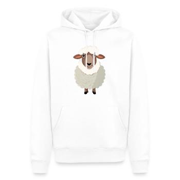 Schaf - Männer Premium Bio Hoodie - Weiß - Vorne - Nico (187cm)