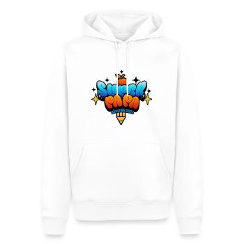 Super Papa - Vatertag - Männer Premium Bio Hoodie - Weiß - Vorne - Nico (187cm)