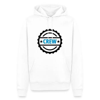 Crew - Sweat à capuche Premium bio Homme - blanc - Devant - Nico (187cm)