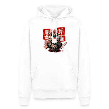 Japan Geisha Robot Japan Robortec Geisha - Men’s Premium Organic Hoodie - white - Front - Nico (187cm)