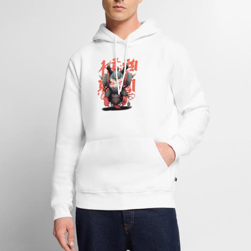 Japan's Robot Samurai Warrior Devil Men’s Premium Organic Hoodie