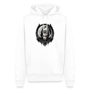 Gothic Demon Vampire Full Moon Demon Full Moon - Sweat à capuche Premium bio Homme - blanc - Devant - Nico (187cm)