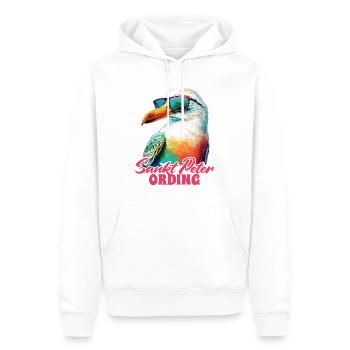 Sankt Peter Ording Holiday Seagull avec lunettes de soleil - Sweat à capuche Premium bio Homme - blanc - Devant - Nico (187cm)
