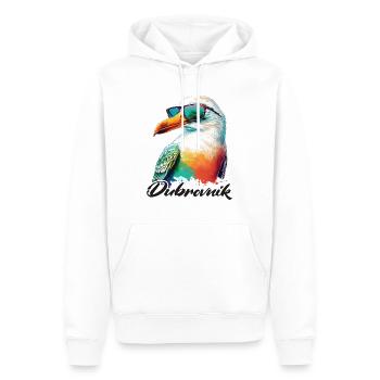 Dubrovnik Kroatien Urlaub coole Möwe Sonnenbrille - Männer Premium Bio Hoodie - Weiß - Vorne - Nico (187cm)