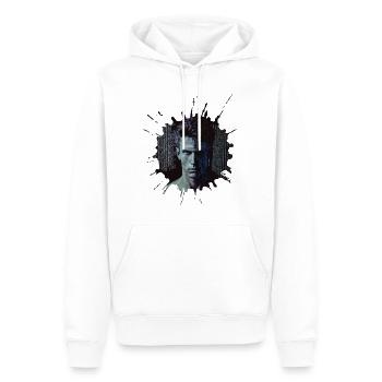 Digital tech revolution - artificial human beings - Men’s Premium Organic Hoodie - white - Front - Nico (187cm)