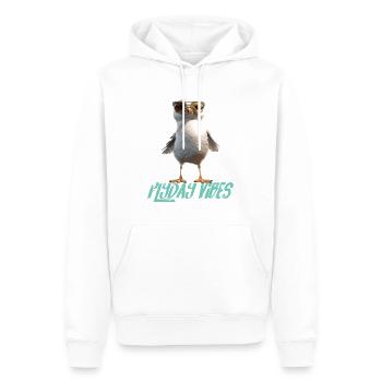 Möwe Flyday Vibes Cool Süß Sommer Urlaub - Männer Premium Bio Hoodie - Weiß - Vorne - Nico (187cm)