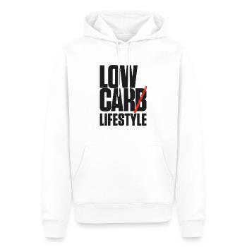 Low Car Lifestyle Auto Tuning - Männer Premium Bio Hoodie - Weiß - Vorne - Nico (187cm)