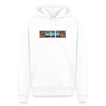 Nevan - Männer Premium Bio Hoodie - Weiß - Vorne - Nico (187cm)