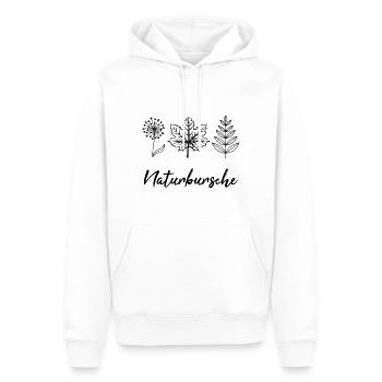 Naturbursche Wandern Wald Freizeit Abenteuer Natur - Männer Premium Bio Hoodie - Weiß - Vorne - Nico (187cm)