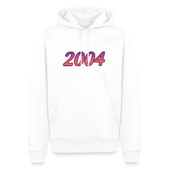 2004 - Männer Premium Bio Hoodie - Weiß - Vorne - Nico (187cm)