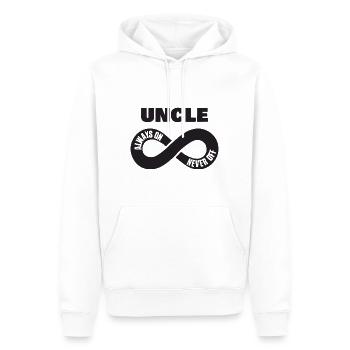 Oncle Toujours On Never Off Onkel Chemise - Sweat à capuche Premium bio Homme - blanc - Devant - Nico (187cm)