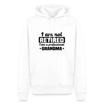 Ich bin eine professionelle Großmutter - Männer Premium Bio Hoodie - Weiß - Vorne - Nico (187cm)