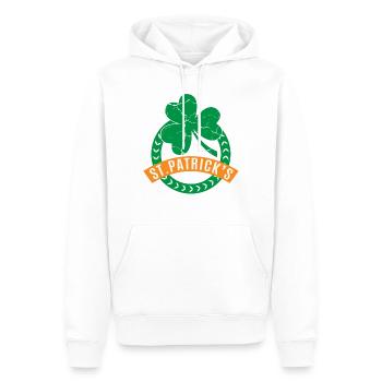 St. Patricks Day - Männer Premium Bio Hoodie - Weiß - Vorne - Nico (187cm)