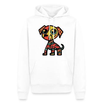 Hund Halloween Symbol Zombie - Männer Premium Bio Hoodie - Weiß - Vorne - Nico (187cm)