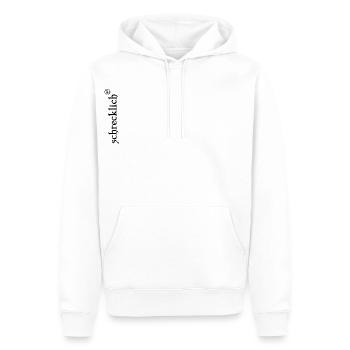 schrecklich mit funky Zeichen schwarz - Männer Premium Bio Hoodie - Weiß - Vorne - Nico (187cm)