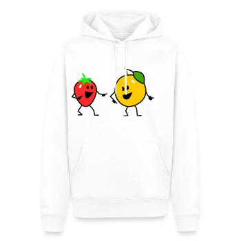 fruit salad one - Sweat à capuche Premium bio Homme - blanc - Devant - Nico (187cm)
